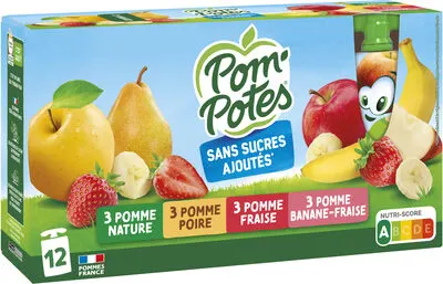 Pom’potes Compotes Gourdes Multivariétés 12x90g