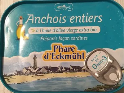 Anchois entiers à l’huile d’olive extra bio