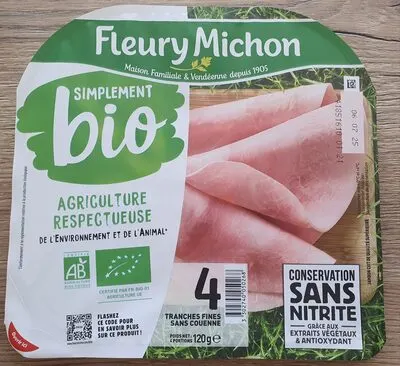 Jambon Simplement Bio Conservation sans nitrite