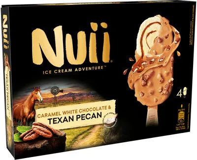 Glaces chocolat blanc et caramel pécan4 x (66g /90 ml)
